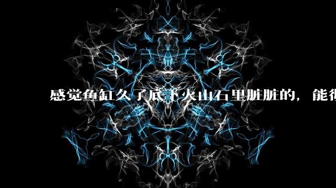 感觉鱼缸久了底下火山石里脏脏的，能彻底换水清理一遍不？